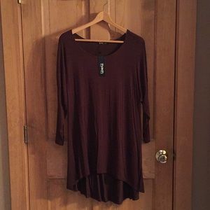 NWT Thanth Dress, Brown, Long Sleeves, High/Low